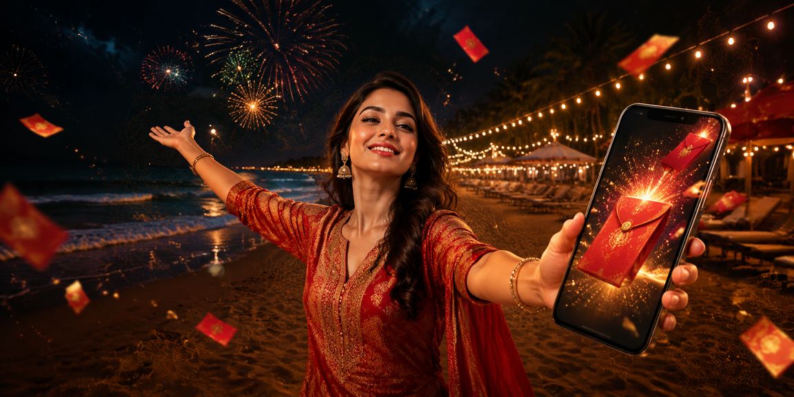 কক্সবাজার সি বিচে লাল এনভেলোপ বোনাস প্রচার